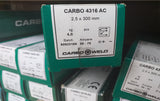 Electrozi INOX CARBO 4316 - 2,5mm, pachet 4 kg, pret/pachet